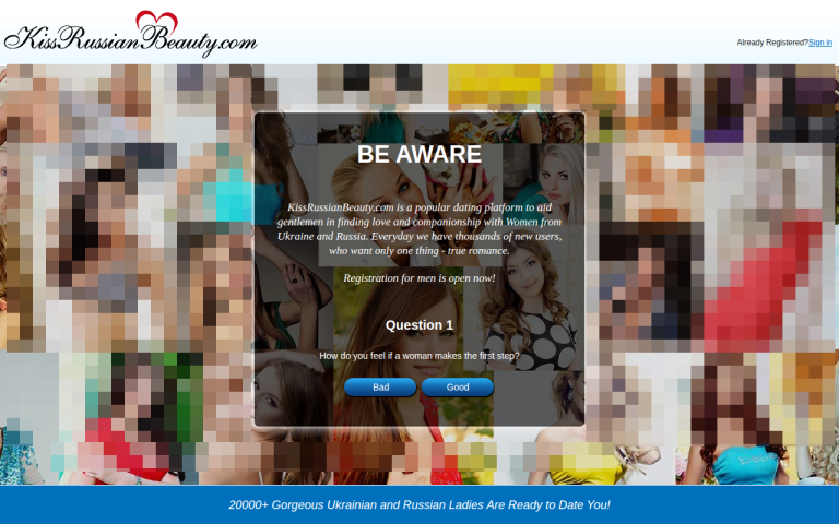 kissrussianbeauty.com Reviews & Reviews Website Screenshot