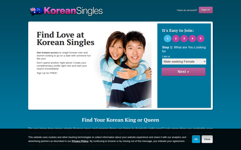 koreansingles.com.au Reviews & Reviews Website Screenshot