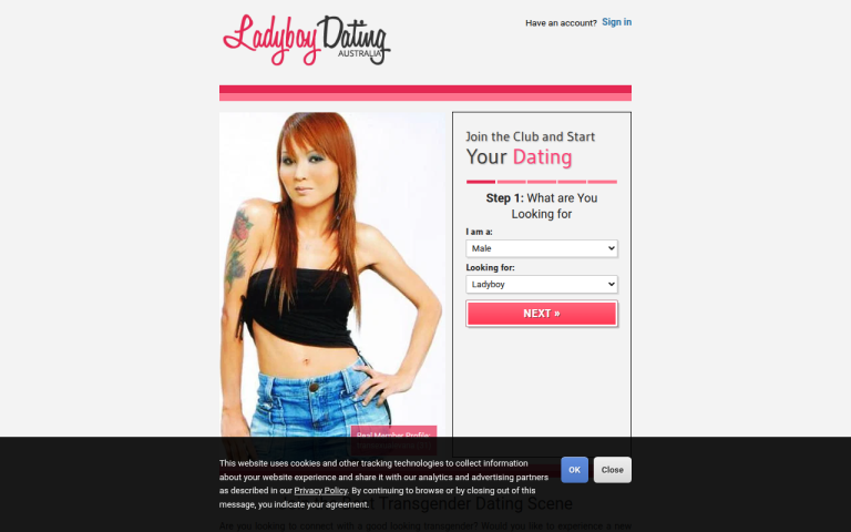ladyboydating.com.au Reviews & Reviews Website Screenshot