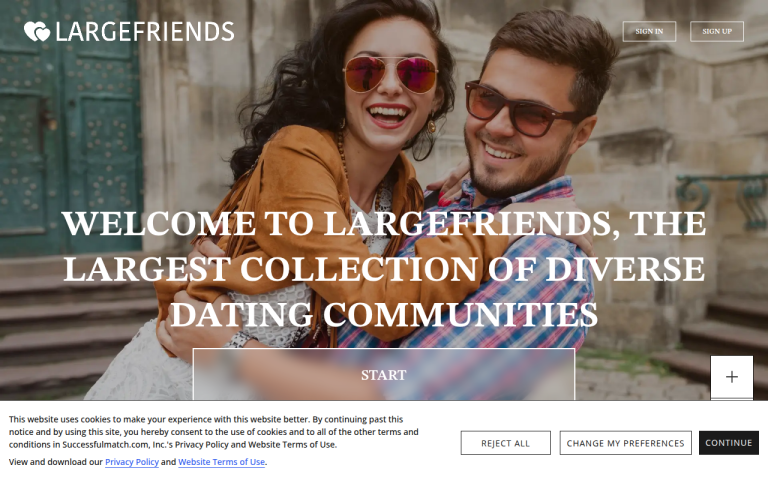 largefriends.com Reviews & Reviews Website Screenshot