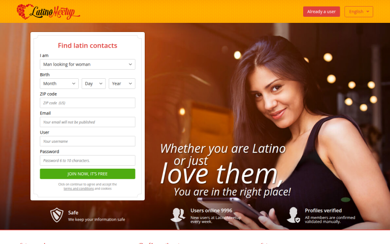 latinomeetup.com Reviews & Reviews Website Screenshot