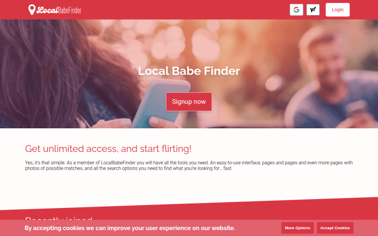localbabefinder.com Reviews & Reviews Website Screenshot