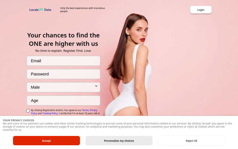 locals-date.com Reviews & Reviews Website Screenshot