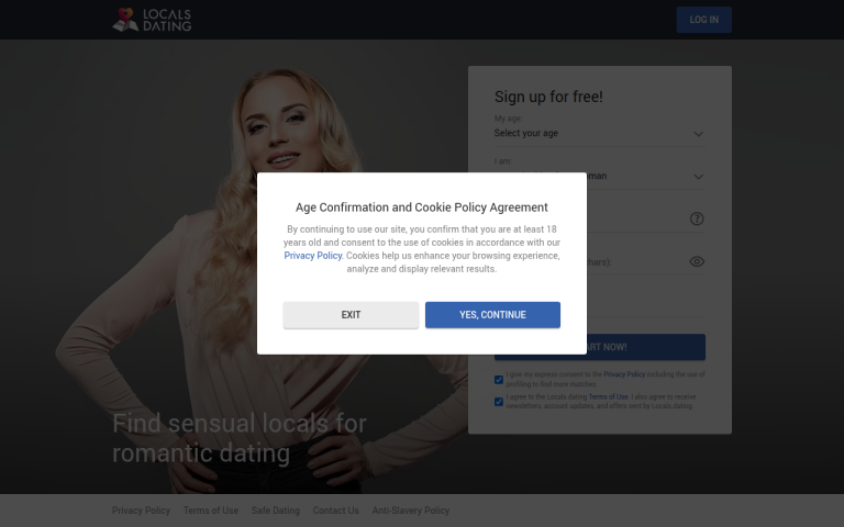 locals.dating Reviews & Reviews Website Screenshot