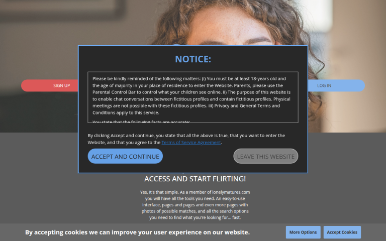 lonelymatures.com Reviews & Reviews Website Screenshot