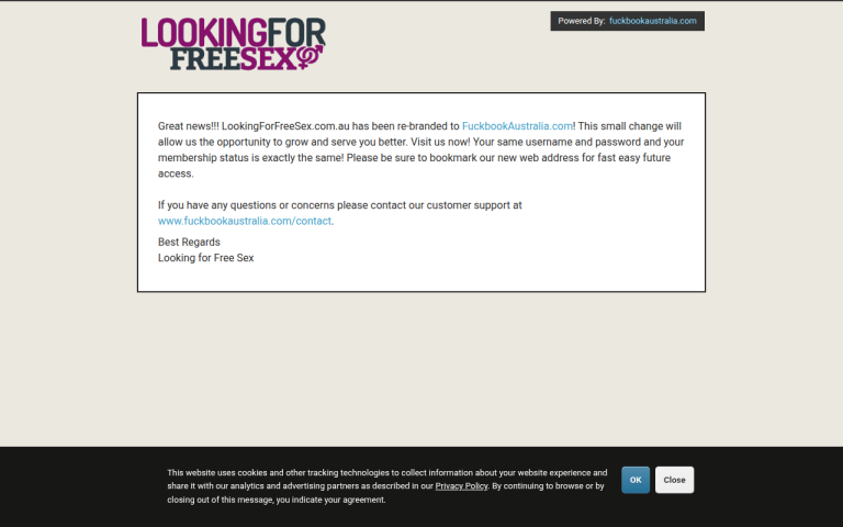 lookingforfreesex.com.au Reviews & Reviews Website Screenshot