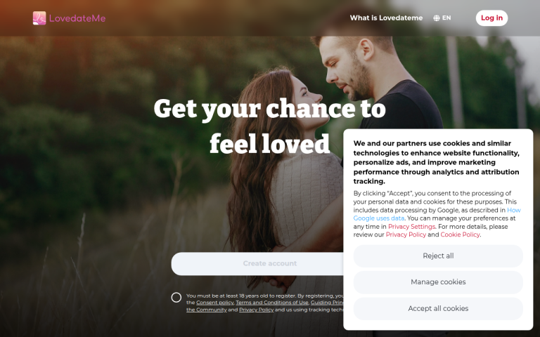 lovedateme.com Reviews & Reviews Website Screenshot