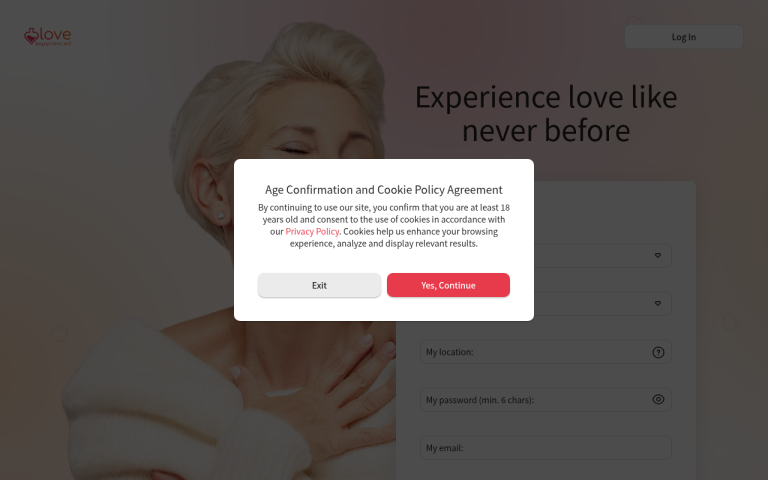 loveexperienced.com Reviews & Reviews Website Screenshot