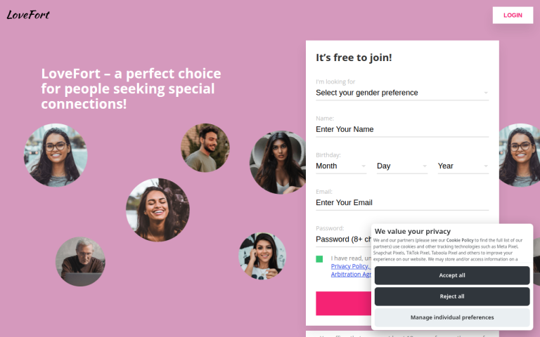lovefort.com Reviews & Reviews Website Screenshot