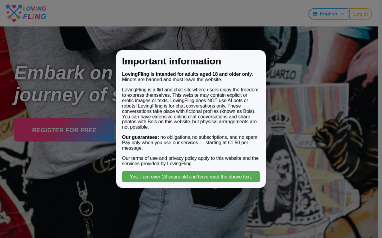 lovingfling.com Reviews & Reviews Website Screenshot