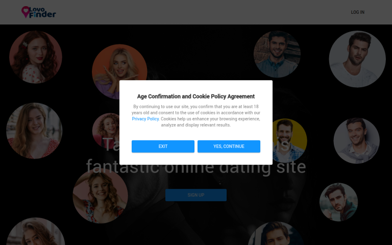 lovofinder.com Reviews & Reviews Website Screenshot