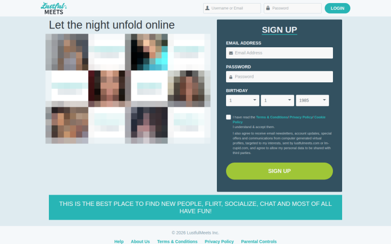 lustfulmeets.com Reviews & Reviews Website Screenshot