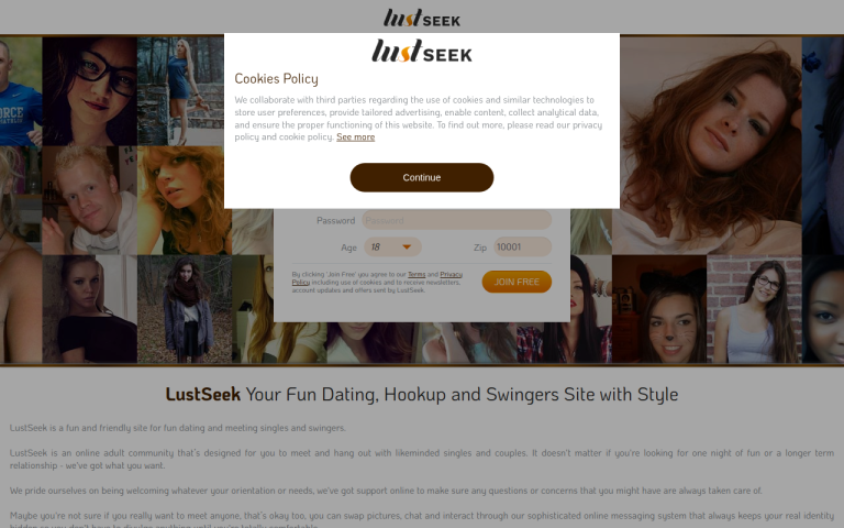 lustseek.com Reviews & Reviews Website Screenshot