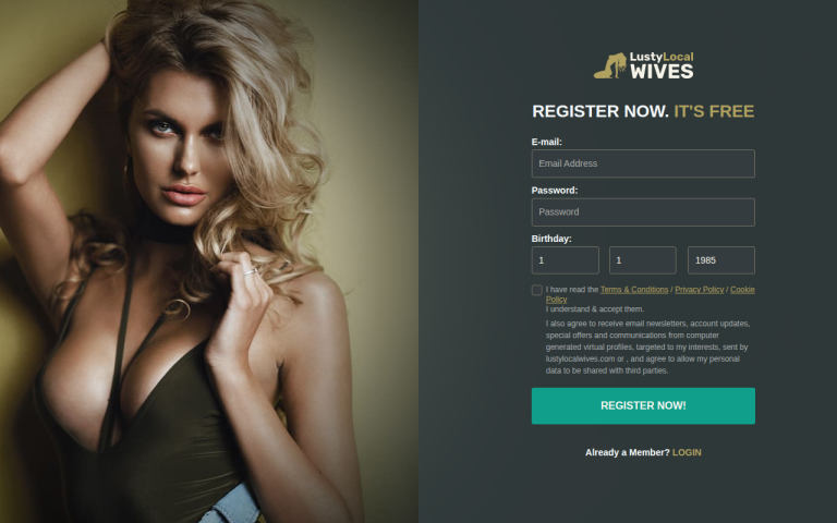 lustylocalwives.com Reviews & Reviews Website Screenshot