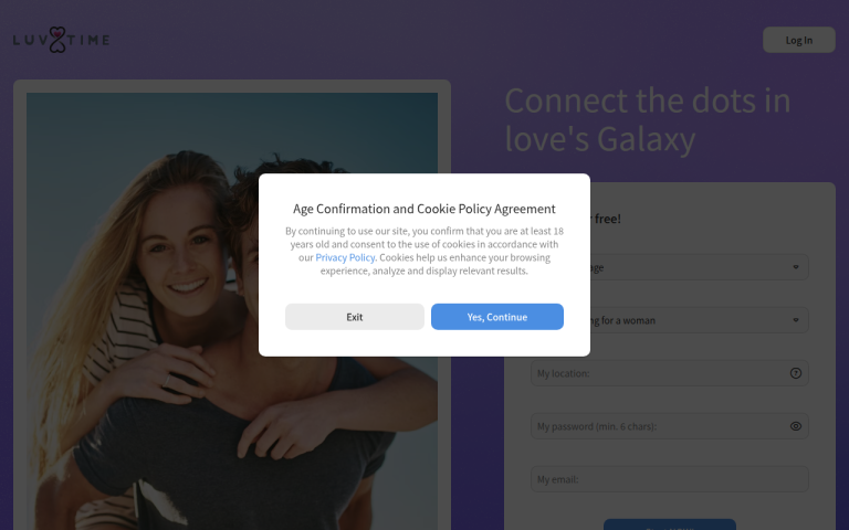 luvtime.com Reviews & Reviews Website Screenshot