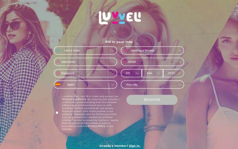 luvveli.com Reviews & Reviews Website Screenshot