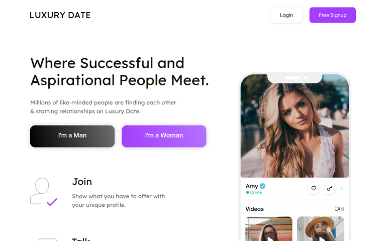luxurydate.com Reviews & Reviews Website Screenshot