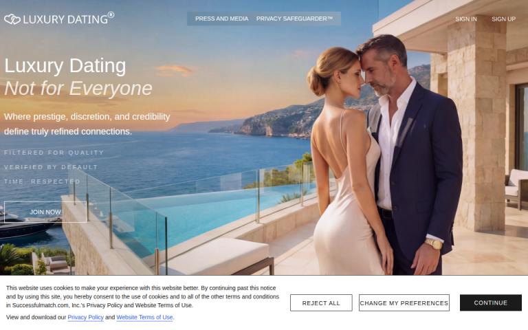 luxurydating.com Reviews & Reviews Website Screenshot