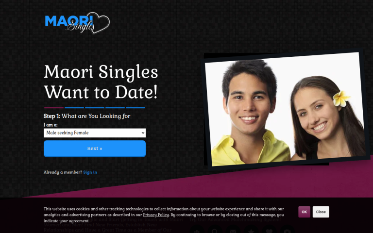 maorisingles.co.nz Reviews & Reviews Website Screenshot