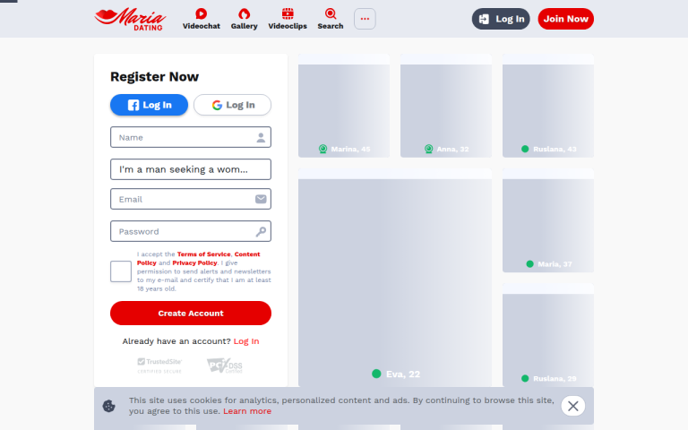 mariadating.com Reviews & Reviews Website Screenshot