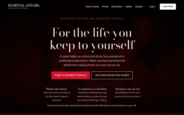 maritalaffair.com Reviews & Reviews Website Screenshot