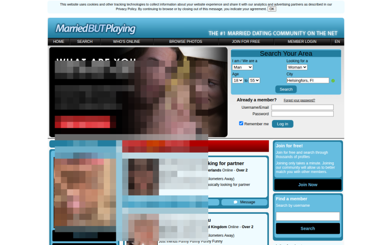 marriedbutplaying.com Reviews & Reviews Website Screenshot
