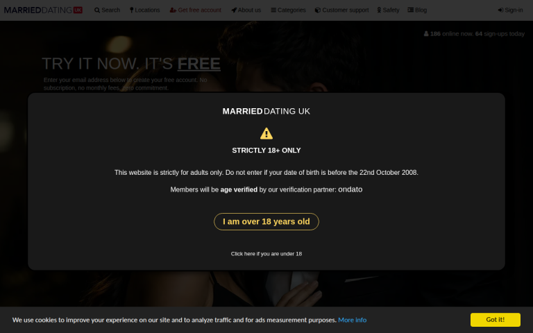 marrieddatinguk.com Reviews & Reviews Website Screenshot