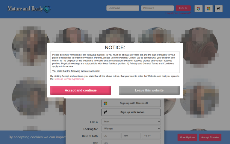 matureandready.co.uk Reviews & Reviews Website Screenshot