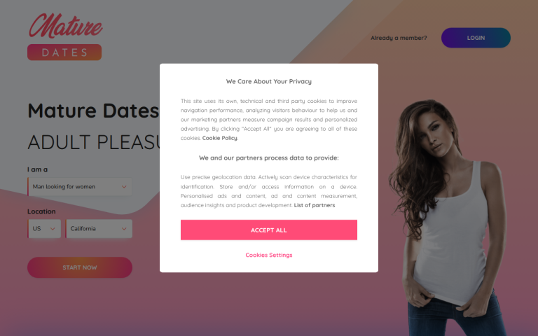 maturedates.com Reviews & Reviews Website Screenshot