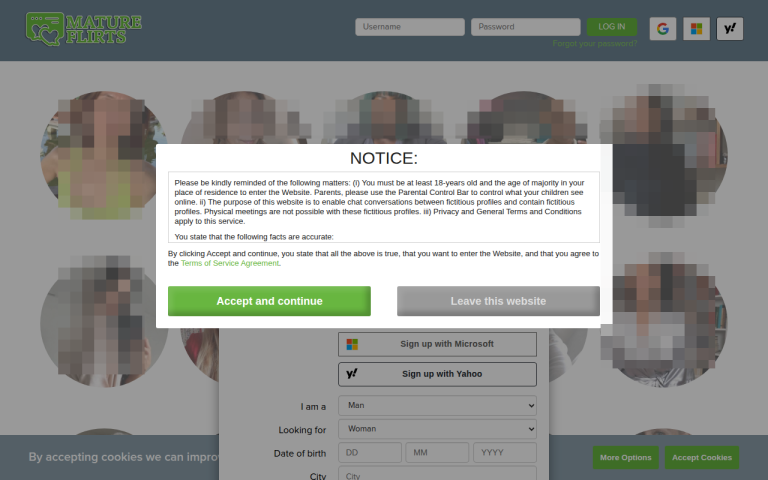 matureflirts.co.uk Reviews & Reviews Website Screenshot