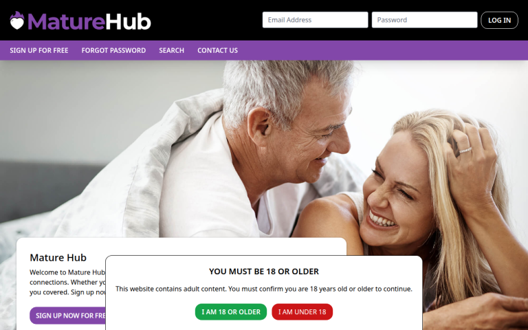 maturehub.co.uk Reviews & Reviews Website Screenshot
