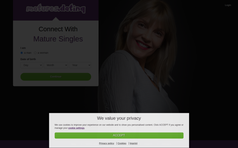 matures.dating Reviews & Reviews Website Screenshot