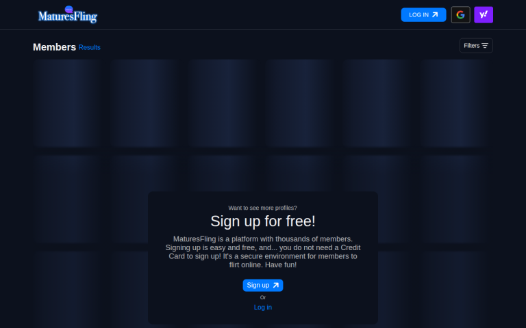 maturesfling.com Reviews & Reviews Website Screenshot
