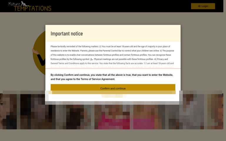 maturetemptations.co.uk Reviews & Reviews Website Screenshot