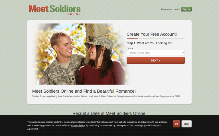 meetsoldiersonline.com Reviews & Reviews Website Screenshot