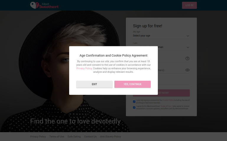 meetsweetheart.com Reviews & Reviews Website Screenshot