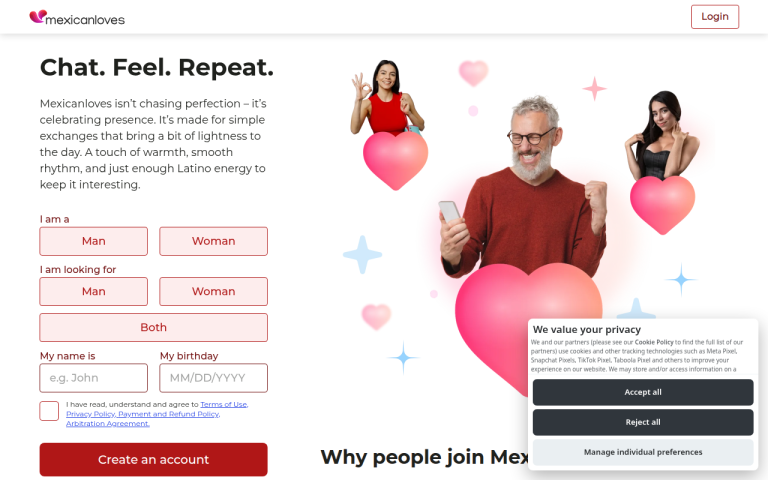 mexicanloves.com Reviews & Reviews Website Screenshot