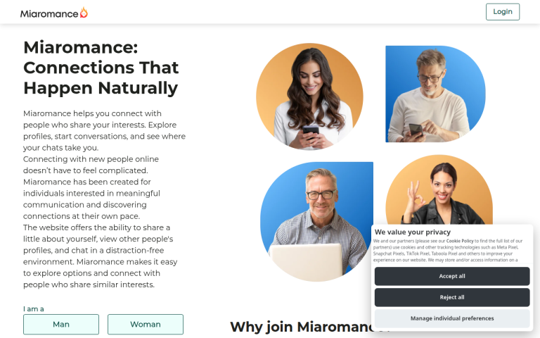 miaromance.com Reviews & Reviews Website Screenshot