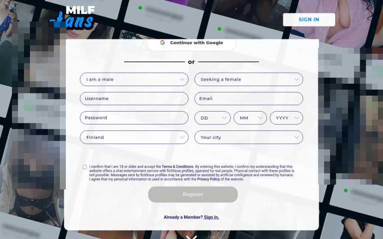 milf-fans.com Reviews & Reviews Website Screenshot