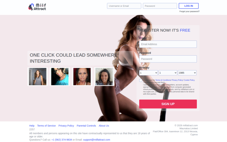milfattract.com Reviews & Reviews Website Screenshot