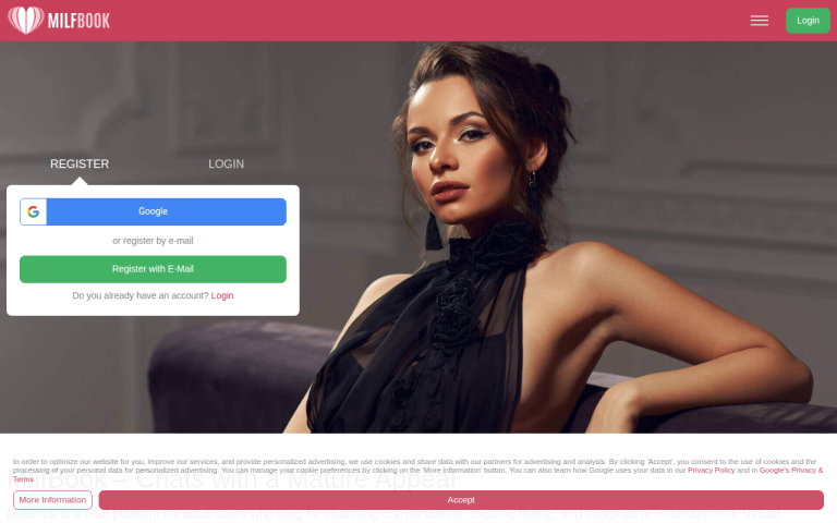 milfbook.com Reviews & Reviews Website Screenshot