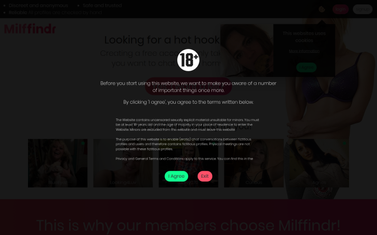 milffindr.co.uk Reviews & Reviews Website Screenshot