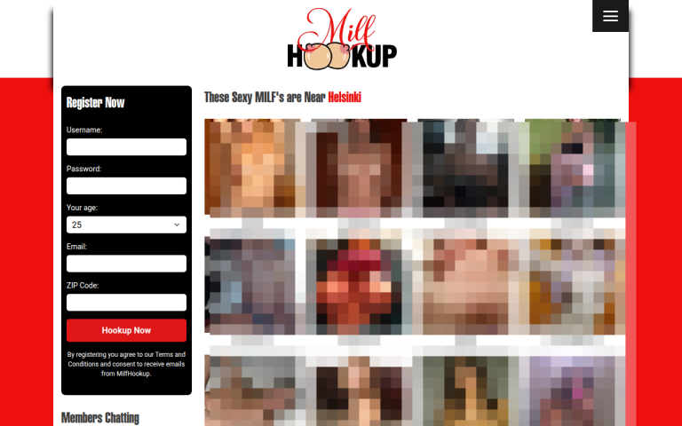 milfhookup.net Reviews & Reviews Website Screenshot
