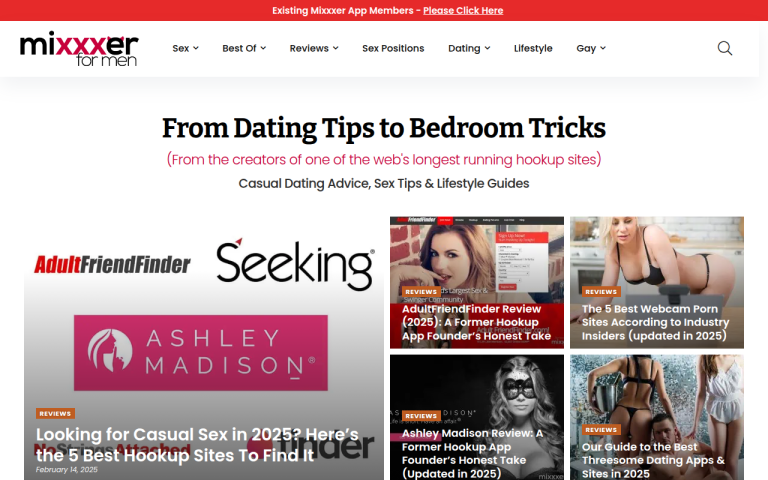 mixxxer.com Reviews & Reviews Website Screenshot