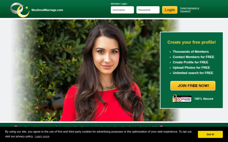 muslims4marriage.com Reviews & Reviews Website Screenshot