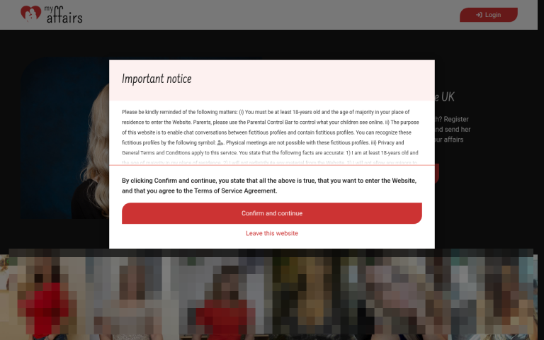 myaffairs.co.uk Reviews & Reviews Website Screenshot