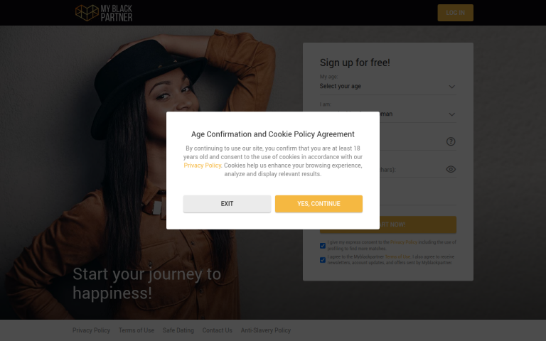 myblackpartner.com Reviews & Reviews Website Screenshot