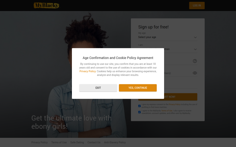 myblacky.com Reviews & Reviews Website Screenshot
