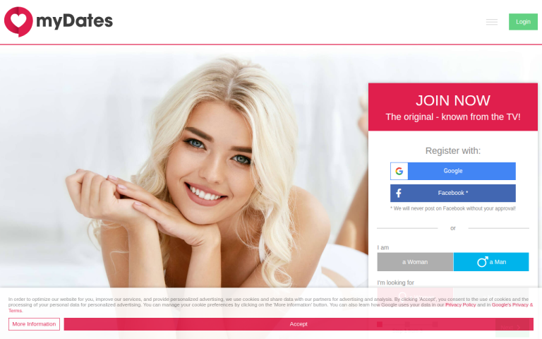 mydates.com Reviews & Reviews Website Screenshot