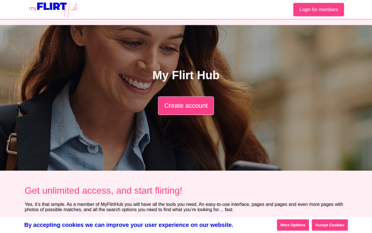 myflirthub.com Reviews & Reviews Website Screenshot
